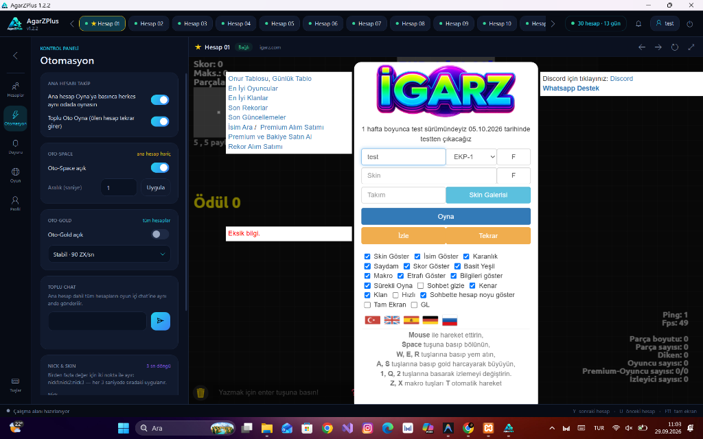 İgarz.com Özel Uygulama Lisans ve Oturum Giriş Ekranı