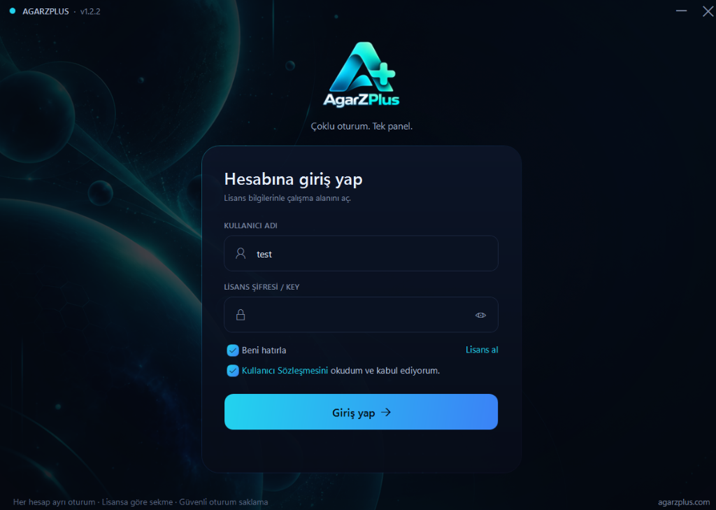 İgarz.com Özel Uygulama Canlı Otomasyon ve Çoklu Sekme Paneli